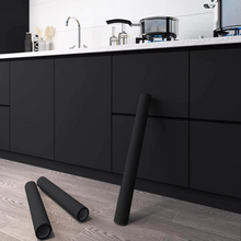 Load image into Gallery viewer, Pure Black Matte Waterproof Removable Self Adhesive Wallpaper for Walls and Furniture
