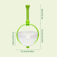 Load image into Gallery viewer, 2 in 1 Salad Spinner Colander
