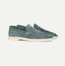 Load image into Gallery viewer, Slip-On Suede Loafers with Hand Stitched Craftsmanship and Padded Collar
