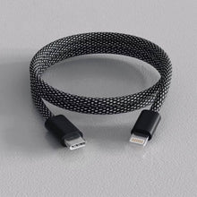 Load image into Gallery viewer, Self Coiling Magnetic Charging Cable with Interchangeable Tips and Braided Protection
