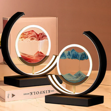 Load image into Gallery viewer, 3D Hourglass LED Lamp, Mesmerizing Sand Art for Home Decor
