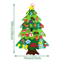 Load image into Gallery viewer, DIY Felt Christmas Tree with Felt Christmas Ornaments
