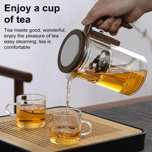 Load image into Gallery viewer, Glass Teapot with Built In Infuser and Water Separation System
