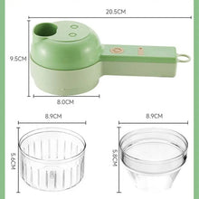 Load image into Gallery viewer, 4-in-1 Handheld Electric Vegetable Chopper and Slicer
