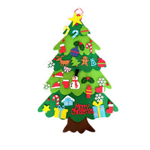 Load image into Gallery viewer, DIY Felt Christmas Tree with Felt Christmas Ornaments
