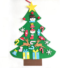 Load image into Gallery viewer, DIY Felt Christmas Tree with Felt Christmas Ornaments
