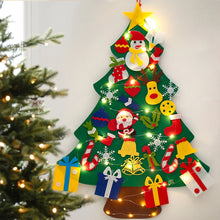 Load image into Gallery viewer, DIY Felt Christmas Tree with Felt Christmas Ornaments
