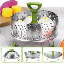 Load image into Gallery viewer, 9-inch Stainless Steel Lotus Food Steamer
