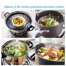 Load image into Gallery viewer, 9-inch Stainless Steel Lotus Food Steamer
