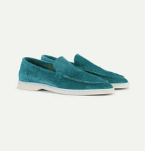 Load image into Gallery viewer, Slip-On Suede Loafers with Hand Stitched Craftsmanship and Padded Collar
