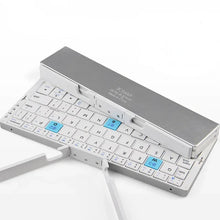 Load image into Gallery viewer, Foldable Bluetooth Keyboard with Magnetic Stand for Tablets
