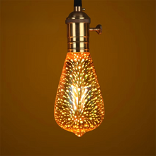 Load image into Gallery viewer, 3D Starburst LED Bulb – Vintage Edison Firework Light – E27
