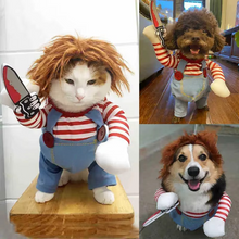 Load image into Gallery viewer, Chucky-Inspired Pet Costume for Dogs and Cats
