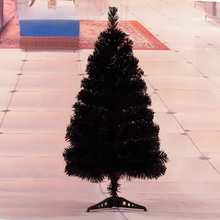 Load image into Gallery viewer, 3 ft Mini Black and Red Artificial Christmas Tree for Home Holiday Décor
