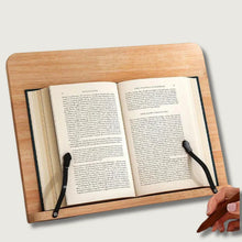 Load image into Gallery viewer, Wooden Reading Stand, Adjustable and Foldable Book Holder
