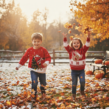 Load image into Gallery viewer, Lovely Kids Christmas Sweater Soft Warm Knit Holiday Pullover
