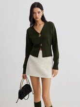 Load image into Gallery viewer, Button Front Knit Cardigan with Regular Fit and Medium Stretch
