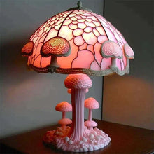 Load image into Gallery viewer, Enchanting Stained Glass Table Lamp - DreamGlow-Pink Mushroom-Nora Luxe
