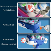Load image into Gallery viewer, Whale Sticky Ball Throw Toy Set for Kids Soft Ball Launcher and Dart Target Game
