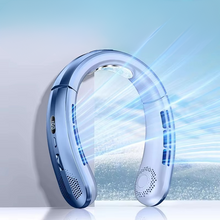 Load image into Gallery viewer, Portable Neck Air Conditioner Cooling Fan Rechargeable Leafless Personal Wearable
