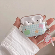Load image into Gallery viewer, Cute Plaid Bow Silicone Earphone Case for Wireless Bluetooth Earphones
