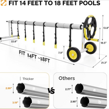 Load image into Gallery viewer, Adjustable Pool Solar Cover Reel Set for Inground Swimming Pools
