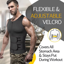Load image into Gallery viewer, Men's Slimming Body Shaper Vest with Double Belts

