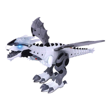 Load image into Gallery viewer, Walking Dragon Toy with Water Mist Fire Effect Lights and Roaring Sounds in White Or Green
