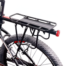 Load image into Gallery viewer, Quick-Release Aluminum Bike Rear Rack with Reflective Plate
