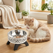 Load image into Gallery viewer, Raised Cat Bowl for Comfortable Digestion
