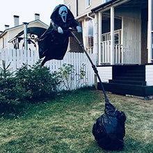 Load image into Gallery viewer, Screaming Ghost Scarecrow with Flowing Robe and Adjustable Pole for Halloween Yards
