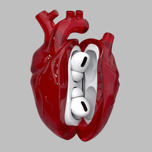 Load image into Gallery viewer, Punk Heart Silicone Earbud Case Cover with Wireless Charging Support for Halloween
