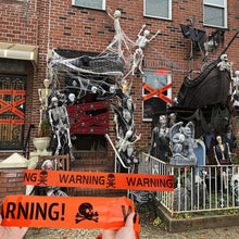 Load image into Gallery viewer, Halloween Warning Tape 2 Piece Set for Haunted House and Party Decor

