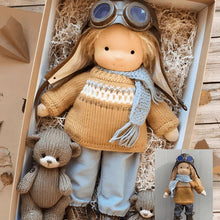 Load image into Gallery viewer, Handmade Lana Waldorf Doll, Soft and Durable Natural Cotton Toy
