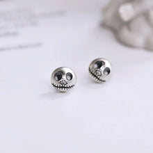 Load image into Gallery viewer, Handmade Pumpkin Prince Skull Earrings - Mara-Nora Luxe

