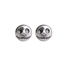 Load image into Gallery viewer, Handmade Pumpkin Prince Skull Earrings - Mara-Nora Luxe
