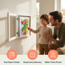 Load image into Gallery viewer, Artwork Storage Frame with Magnetic Access for 150 Drawings
