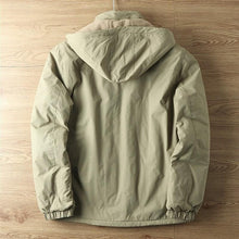 Load image into Gallery viewer, Hooded Jacket with Lined Interior and Adjustable Drawstring Hood, Wind Resistant Shell
