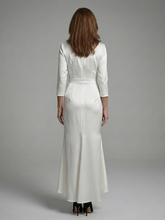 Load image into Gallery viewer, Hyacintha | Relaxed Long-Sleeve Midi Dress
