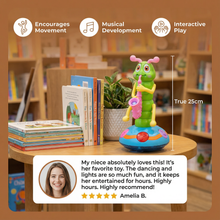 Load image into Gallery viewer, Spinning Saxophone Toy with Multicolor LED Lights and Rotating Music Player for Toddlers
