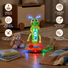Load image into Gallery viewer, Spinning Saxophone Toy with Multicolor LED Lights and Rotating Music Player for Toddlers
