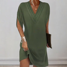 Load image into Gallery viewer, Elegant dress with plain split sleeves
