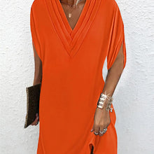 Load image into Gallery viewer, Elegant dress with plain split sleeves
