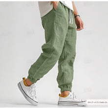 Load image into Gallery viewer, Mens Linen Cargo Pants
