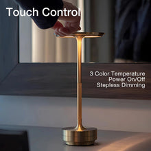 Load image into Gallery viewer, Rechargeable Table Lamp with Touch Dimming and Three Color Temperatures
