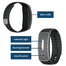 Load image into Gallery viewer, Ultrasonic Mosquito Repellent Wristband with 7-Day Battery and Fast USB Charging
