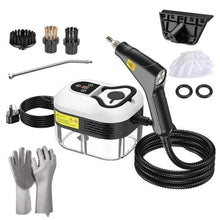 Load image into Gallery viewer, Portable 2500W Steam Cleaner with Heat Resistant Gloves and Multiple Nozzles for Home and Car
