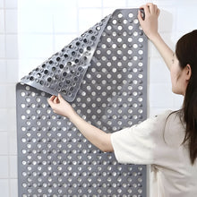 Load image into Gallery viewer, Suction Cup Shower Mat with a Textured Surface and Water Drainage in Seven Colors
