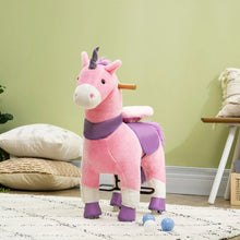 Load image into Gallery viewer, Premium Kids Wheeled Ride On Unicorn Rocking Horse Toy
