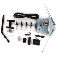 Load image into Gallery viewer, Motorized Outdoor TV Antenna with 360 Degree Rotation Remote and Steel Pole Mount
